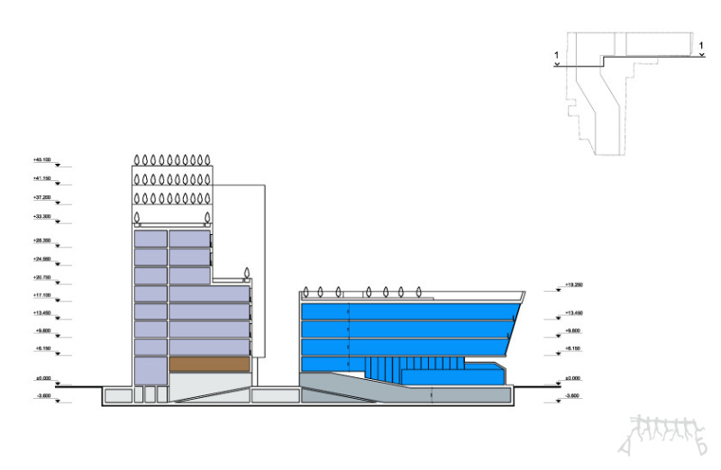 Office & Residential Complex with underground parking, KRASNODAR