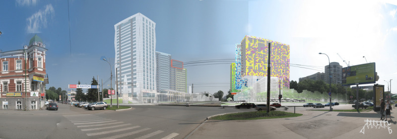 Residential Complex with adjacent commercial premises and underground parking, PERM
