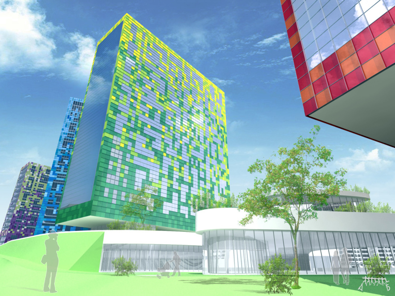Residential Complex with adjacent commercial premises and underground parking, PERM