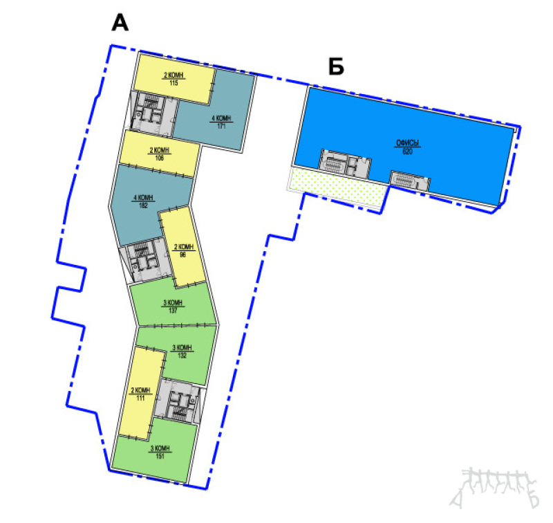 Office & Residential Complex with underground parking, KRASNODAR